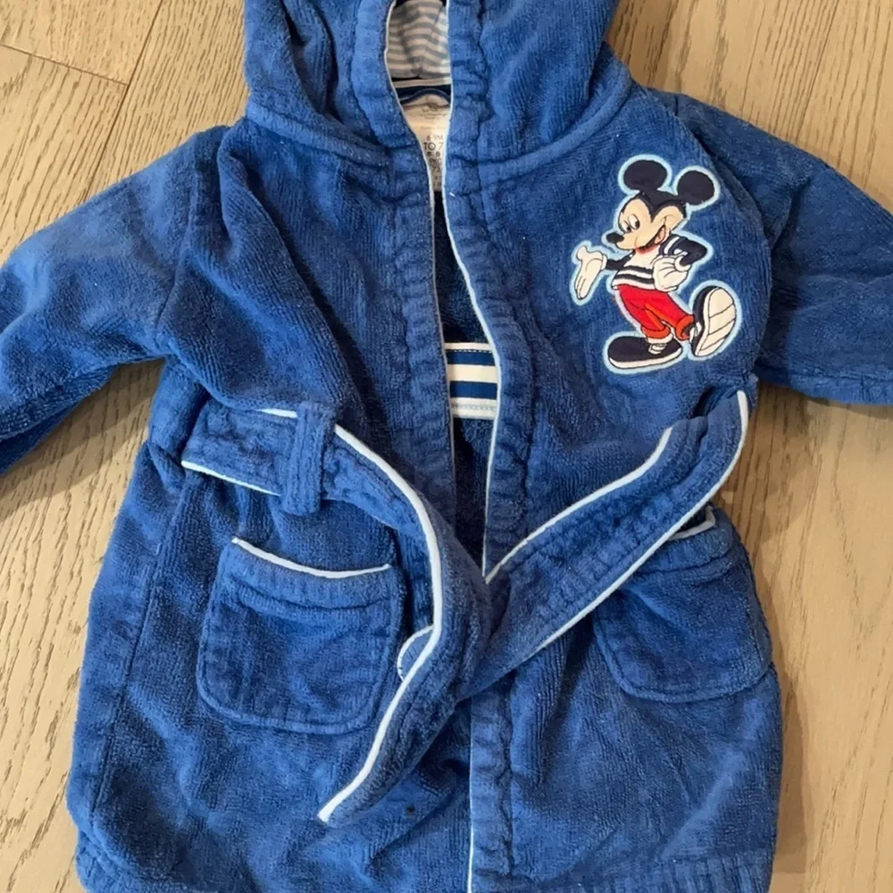 Mickey Baby Bath Robe Size 6-9M